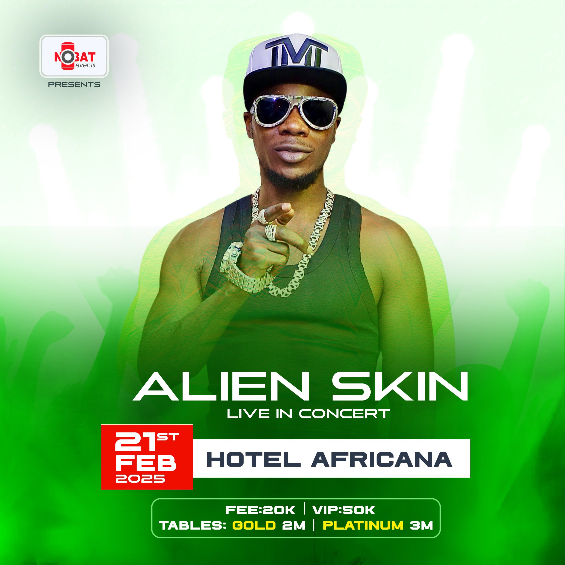 Alien Skin Live in Concert | Happening at Hotel Africana