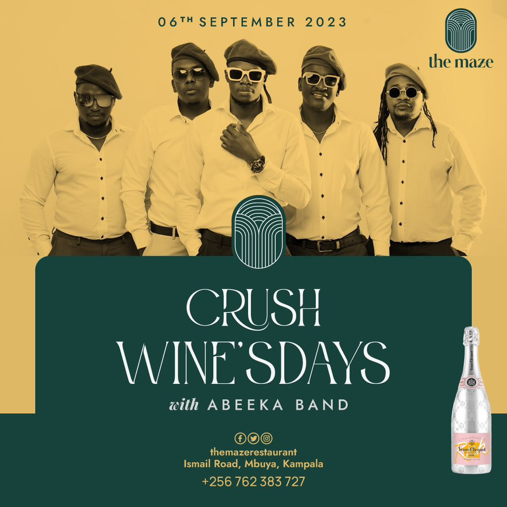 Crush Wine'sdays with Abeeka Band - The Maze Restaurant