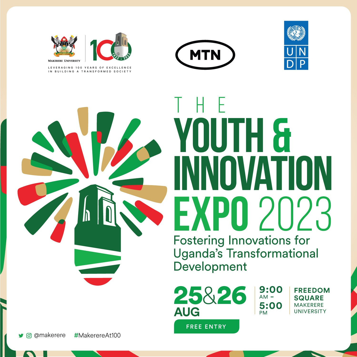 Youth & Innovation Expo 2023 - Makerere University. Freedom Square