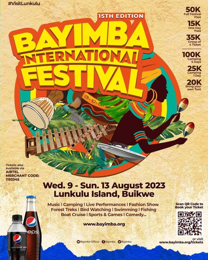 Bayimba International Festival - Lunkulu Island which is located off the shores of Lake Victoria in Mukono and Buikwe district.