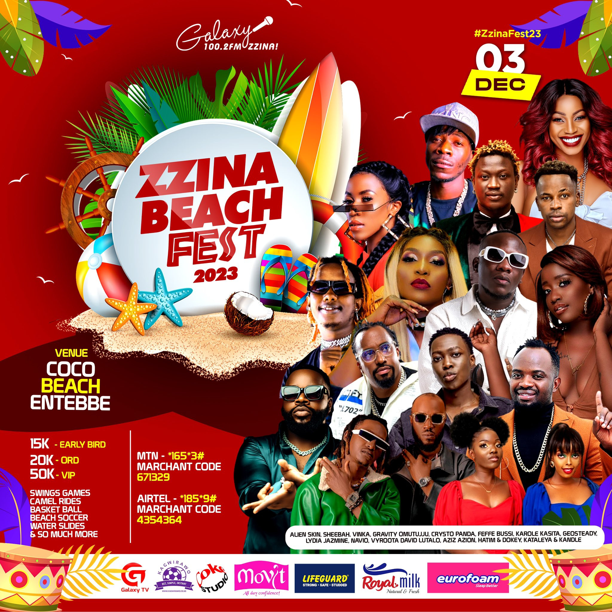 Zzina Beach Fest 2023 - Coco Beach Club Entebbe Event