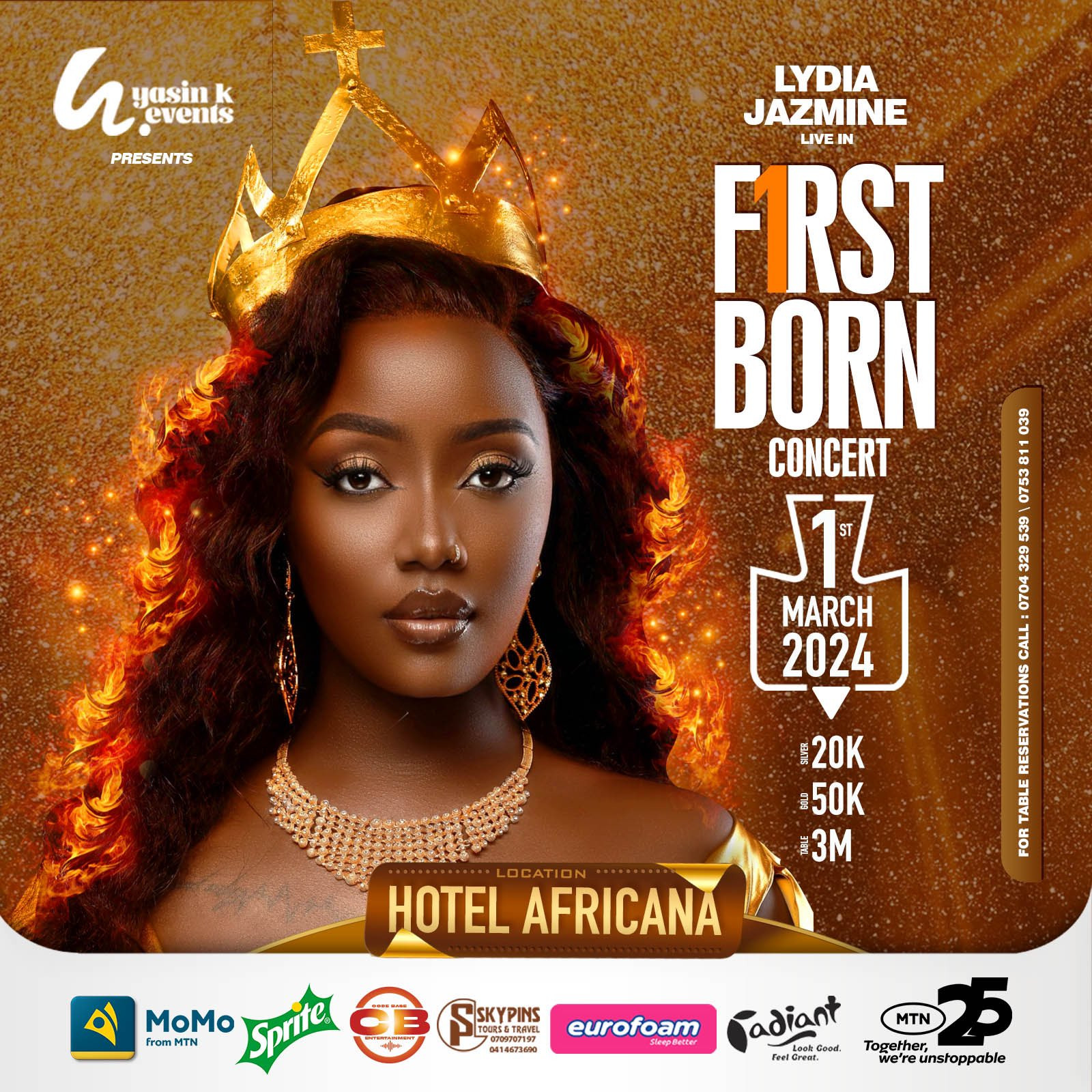 Lydia Jazmine Live First Born Concert - Hotel Africana